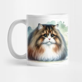 Cymric - Watercolor Cat Mug